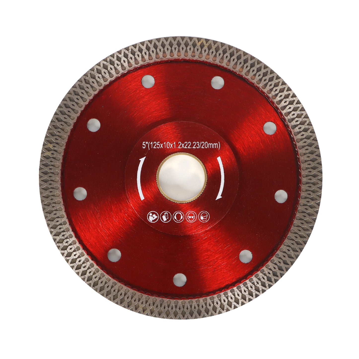 ALL-CARB 5 Inch Diamond Porcelain Saw Blade Ceramic Cutting Disc Wheel for Cutting Ceramic Tile Porcelain Granite Marbles