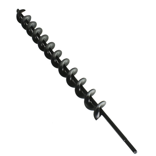 ALL-CARB Auger Drill Bit, 24 Inch Earth Auger Bit 8mm Diameter Non-Slip Hex Shank, Rust-Proof Repid Planter, Yard Gardening Planting Bulbs Auger, Post or Umbrella Hole Digger