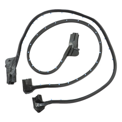 ALL-CARB Weather Strip Seal Full Weatherstrip Kit Black Set Replacement for Corvette C4 Coupe 1990-1996