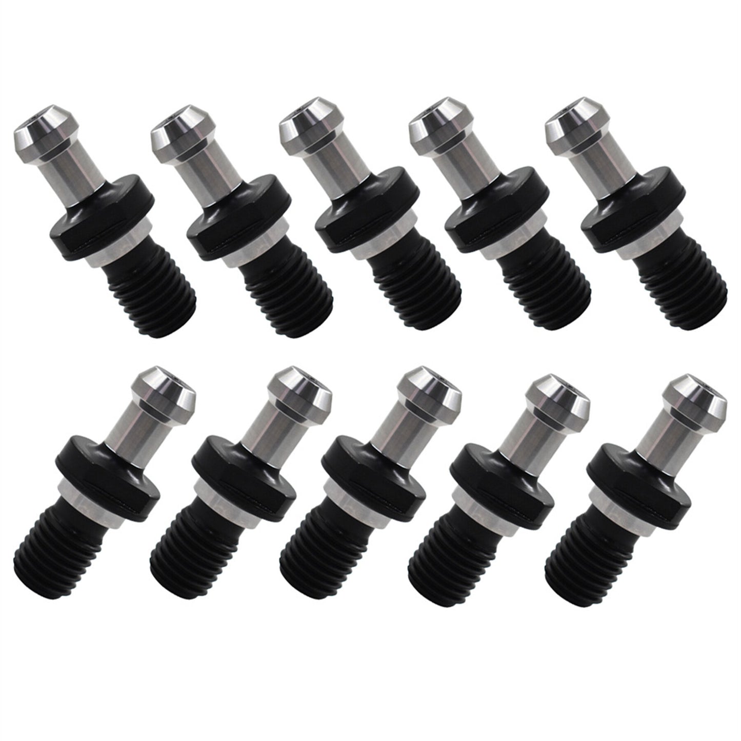 ALL-CARB 10 Packs Solid Pull Stud Retention Knob CAT50 45 Degree 0.903 Inch Suitable for Hass Fryer