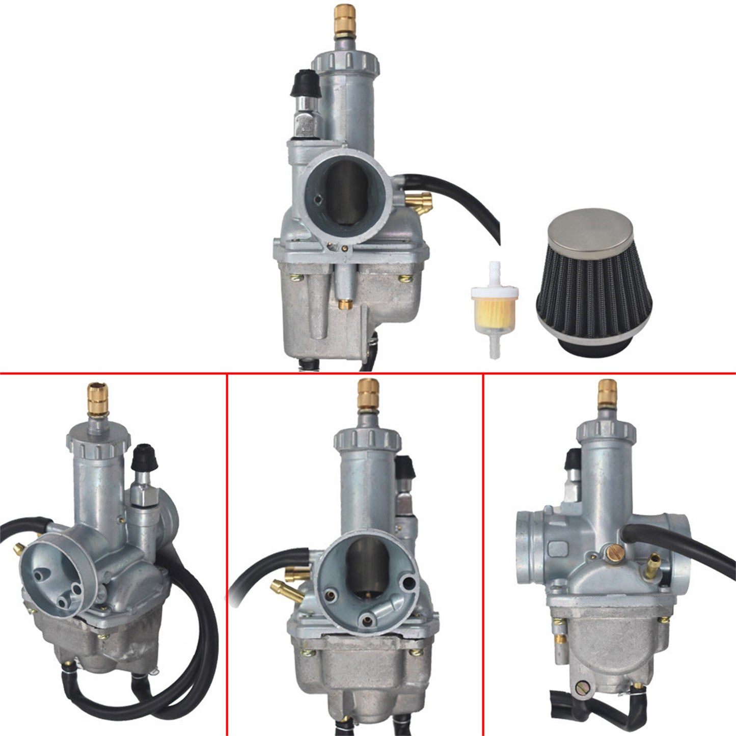 Carburetor & Air Filter Fit For Kawasaki Bayou 250 KLF250A Bayou 220 KLF220A Carb