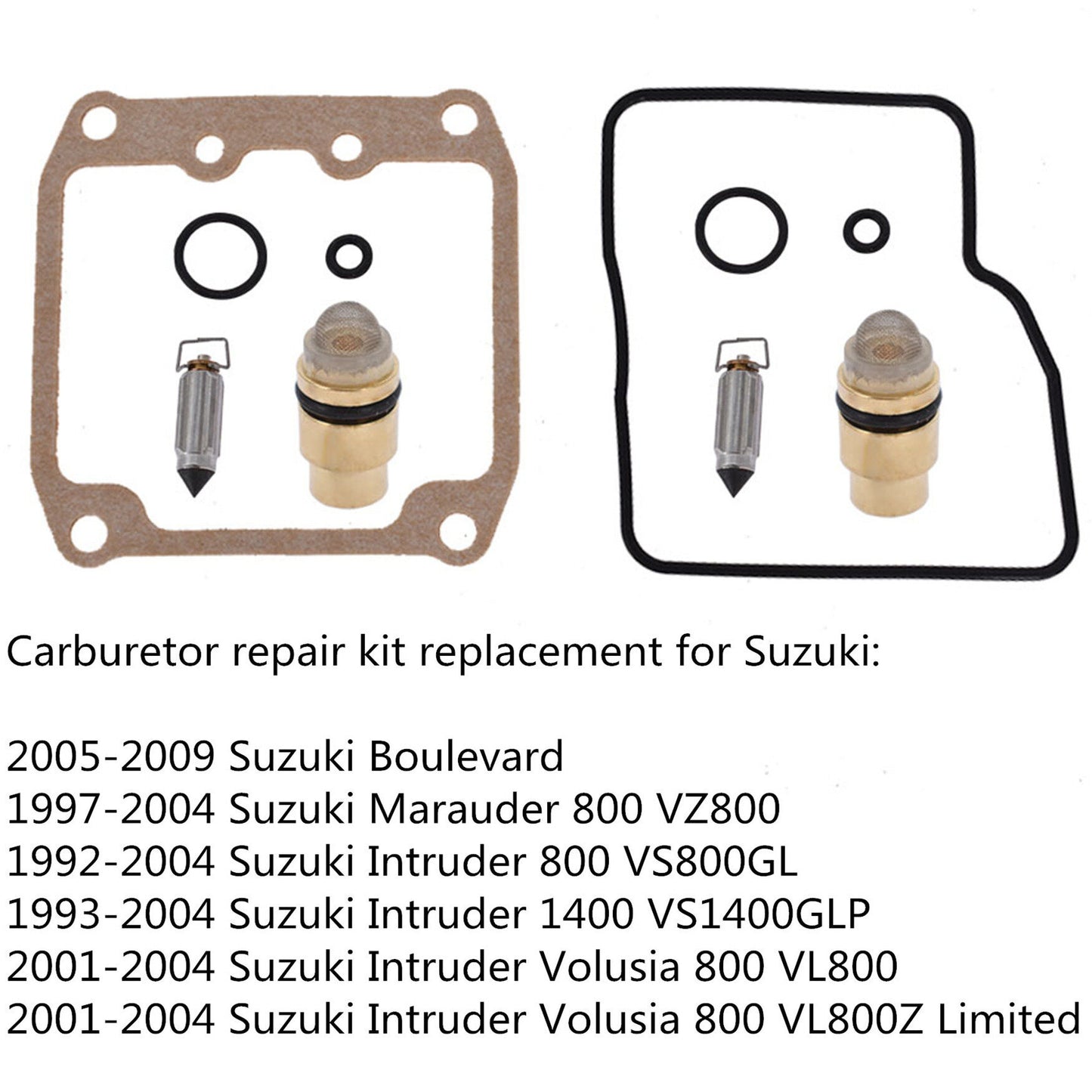 ALL-CARB Carburetor Carb Rebuild Kit Replacement for Suzuki Intruder 800 1400 VS800GL VS140 1992-2004