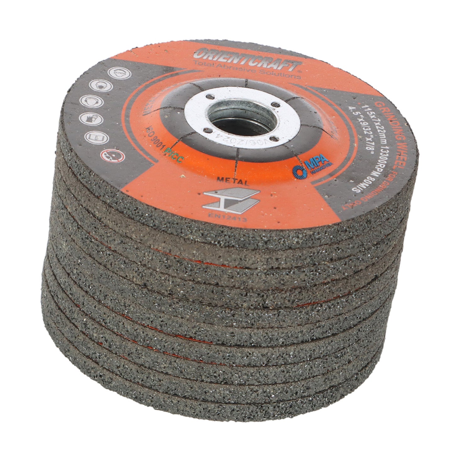 Grinding Wheel, 4-1/2 x 9/32 x 7/8 Inch General Purpose for Metal Grinding