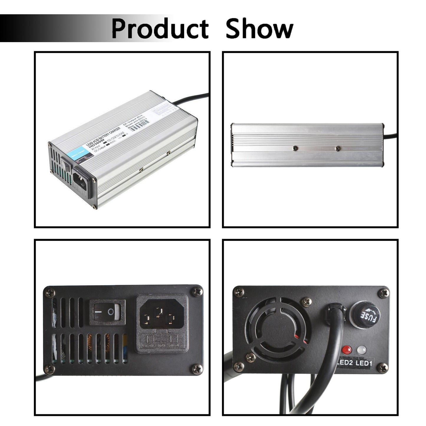 ALL-CARB 48V 6A Battery Charger Replacement for EZGO RXV Club Car Golf Cart