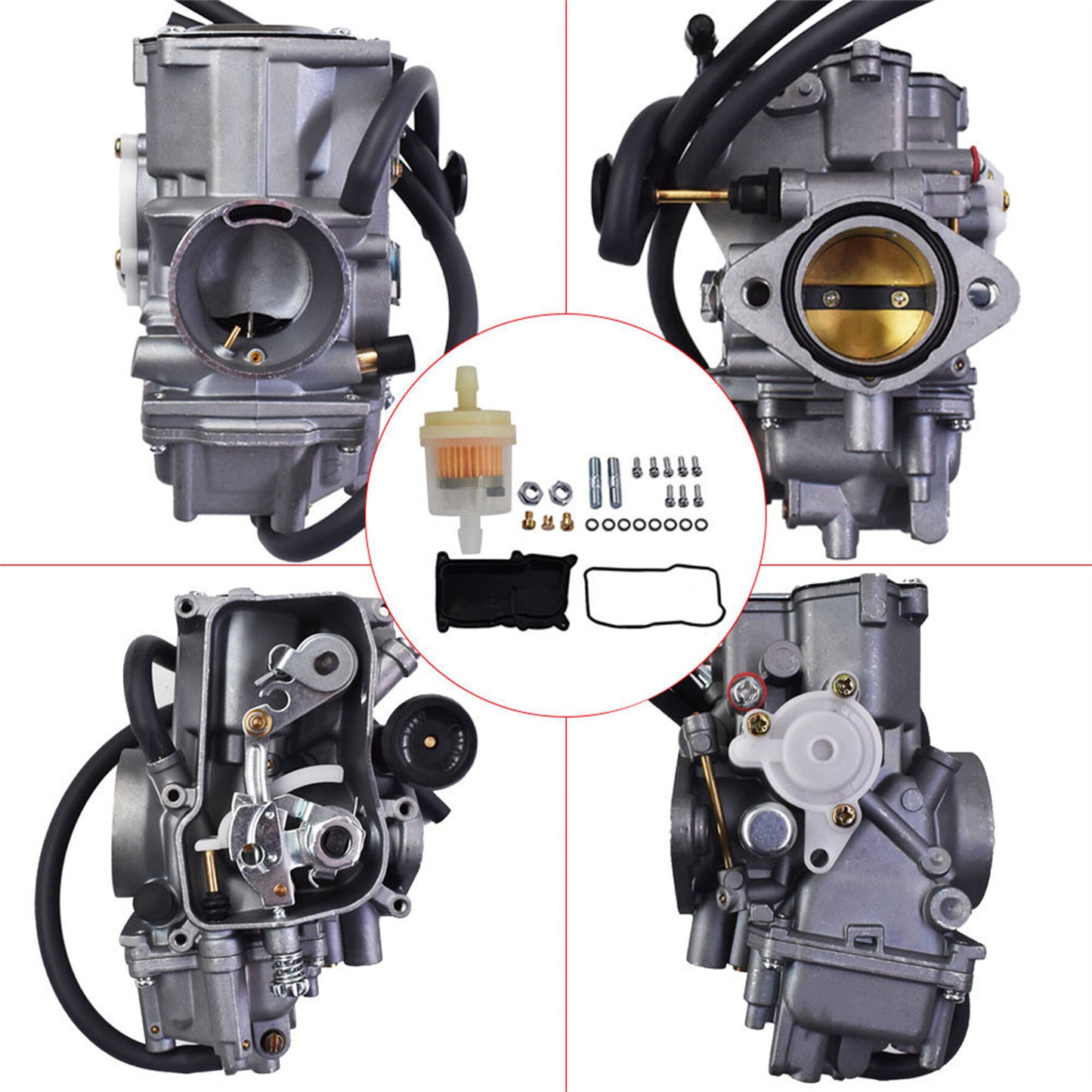 ALL-CARB Carburetor Carb Intake Replacement for Yamaha Warrior Big Bear Moto-4 Wolverine YFM 350 1987-2004