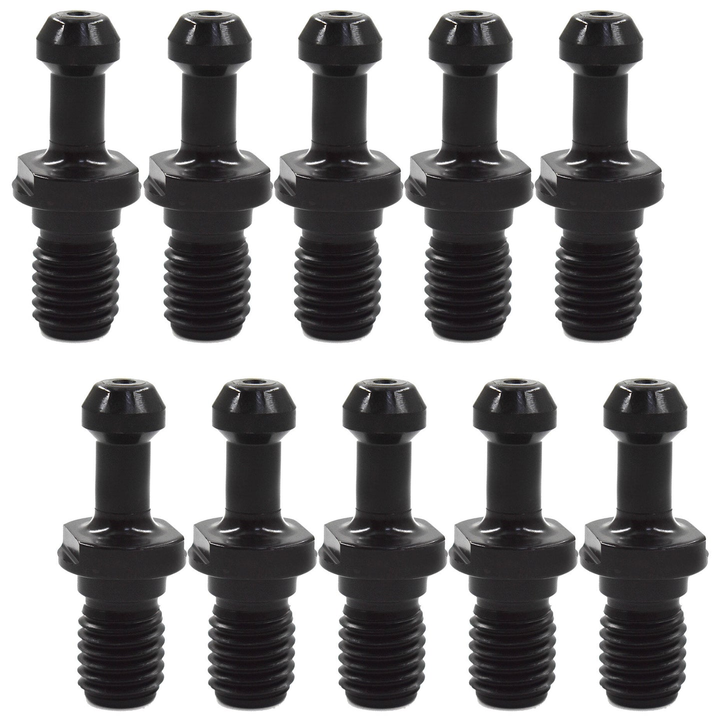 ALL-CARB 10 Packs Solid Pull Stud Retention Knob CAT40 45 Degree 0.589 Inch Suitable for Haas Toshiba