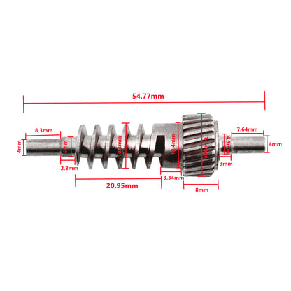 ALL-CARB Seat Thigh Support Actuator Repair Metal Gear 52107068045 Replacement for BMW X5 X6 5 Series E60 E61 F07 7 Series E65 E66 E67