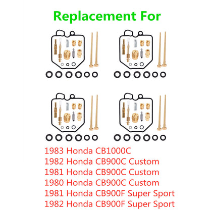 ALL-CARB 4-Piece Carburetor Carb Repair Rebuild Kits Replacement for Honda CB900C CB1000C CB900F 1980 1981 1982 1983