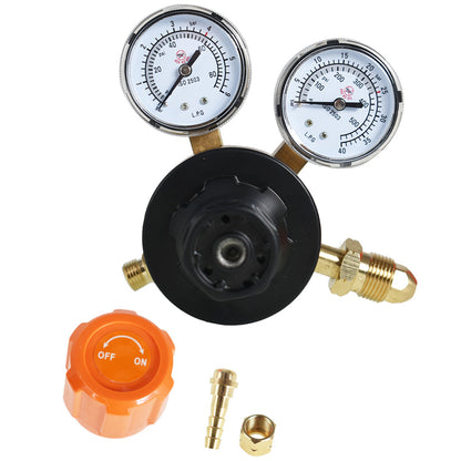 ALL-CARB Medium/Heavy Duty Propane Propylene Regulator Welding Gas Gauges CGA 510 0-15PSI Delivery Range