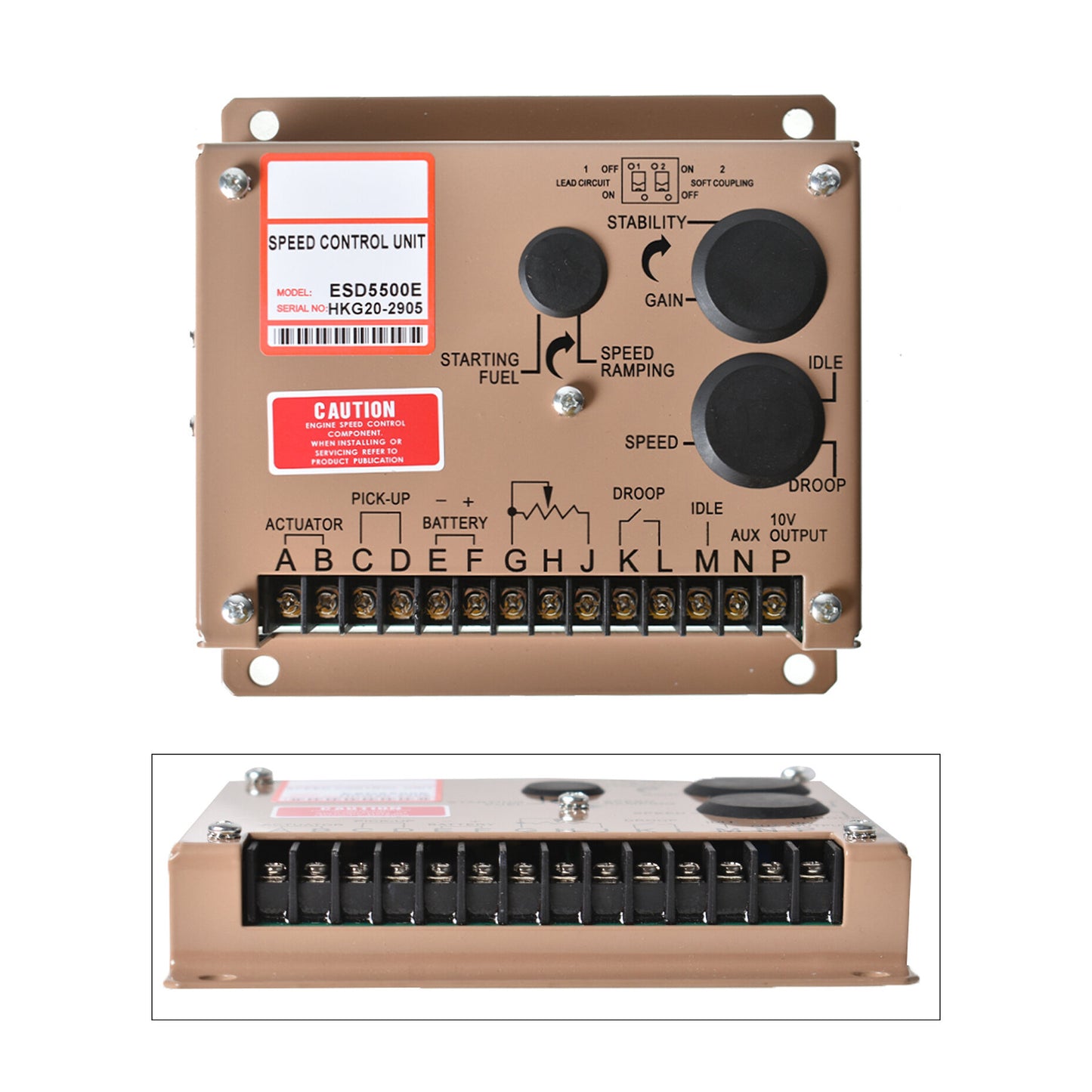 ALL-CARB ESD5500E Electronic Engine Speed Controller Governor Generator Genset Parts Replacement for GAC Matched Actuators