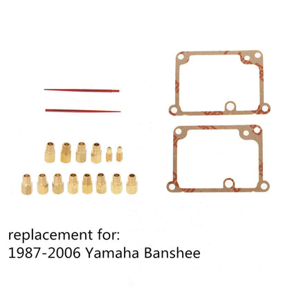 ALL-CARB 12 Main Jets and 2 Pilot and 2 Needles Full Jet Kit Replacement for Yamaha Banshee 1987-2006