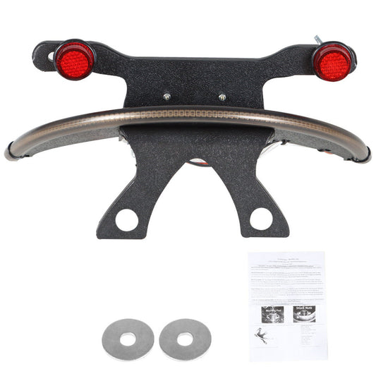 ALL-CARB Motorcycle Fender Tail Turn Signal Light Bar Tag Bracket Replacement for Victory Vegas 8-Ball High Ball Gunner