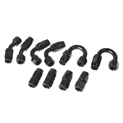 ALL-CARB Nylon Stainless Steel Braided Fuel Line 10AN 20FT with 10PCS Fuel Line Adapter Kit