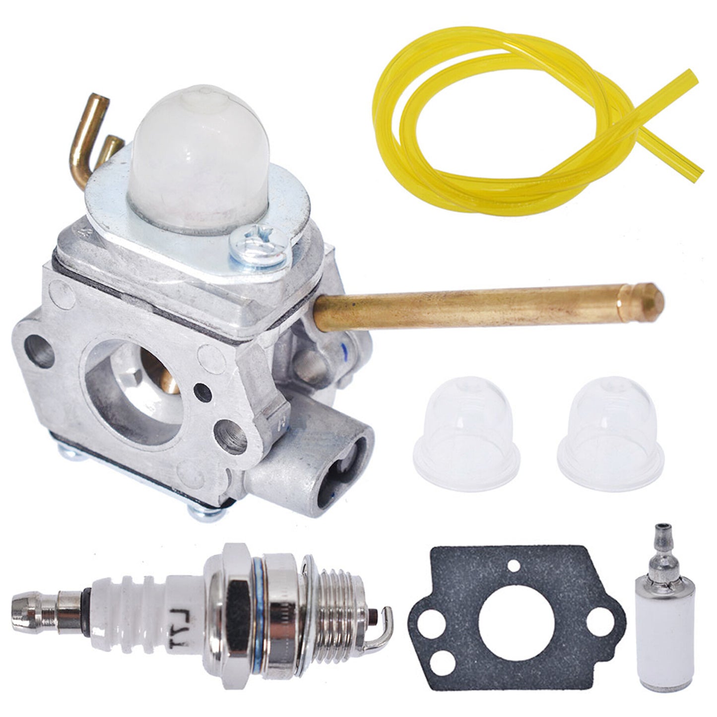 ALL-CARB Carburetor 308028007 Replacement for Homelite UT-08520 UT-08921 UT-08550 UT-08951 26CC Blower with Fuel Line Filter Spark Plug