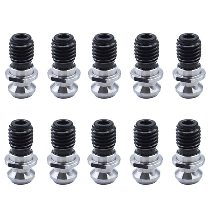 10 Packs Hollow Pull Stud Retention Knob CAT40 45 Degree 0.740 Inch Suitable for Mazak Fadal Hurco Okuma