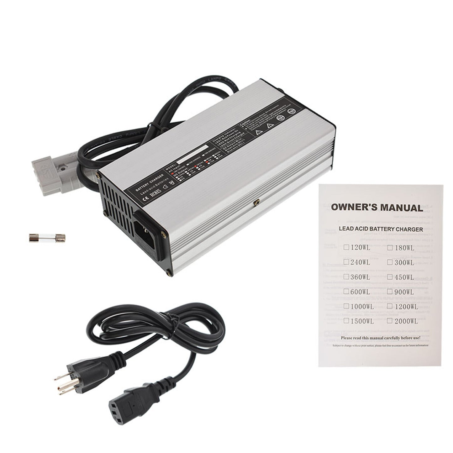 ALL-CARB 36V 5A Battery Charger Anderson Plug Replacement for EZGO Yamaha Marathon Golf Cart 83-94 SB50