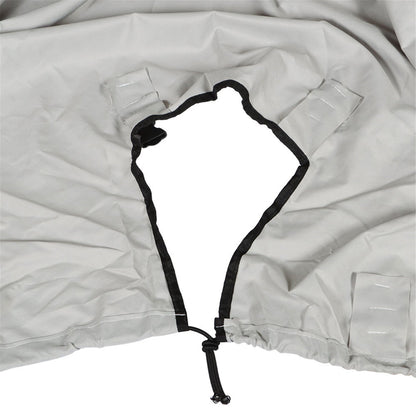 ALL-CARB 600D Water Proof Heavy Duty Trailerable Boat Cover Replacement for Jon Boat 16ft length Beam Width to 75inches Grey