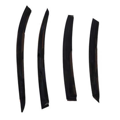 ALL-CARB Window Vent Visors Shade Sun Rain Wind Guards Deflectors Cover Acrylic Replacement for Hyundai Accent Hatchback 2012-2017 Outside 4 Pieces Black