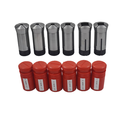 ALL-CARB 6Pcs 5C Square Collet Set 1/4 - 3/4 Inch Fit for Machining Turning