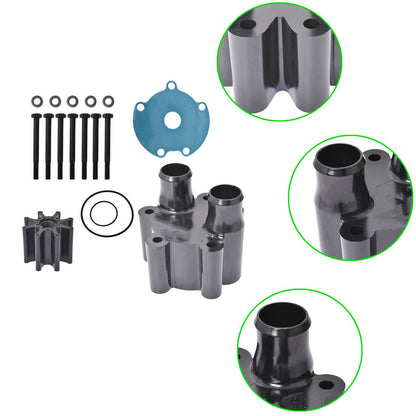 ALL-CARB Water Pump Impeller Kit & Housing Sea Water Pump Impeller Repair Parts Replacement for Mercury Mariner Bravo Raw 46-807151A14 18-3150