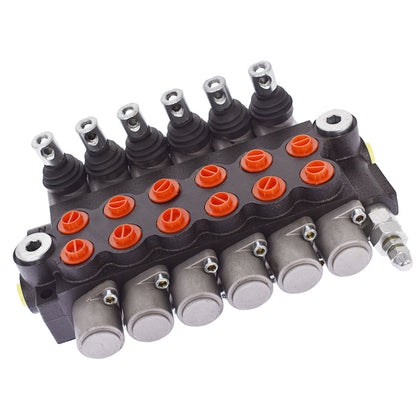 Hydraulic Valve 6 Spool Hydraulic Directional Control Valve Double Acting Valve 11 GPM 3600 PSI