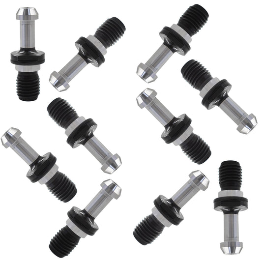 ALL-CARB 10 Packs Solid Pull Stud Retention Knob CAT50 45 Degree 0.903 Inch Suitable for Hass Fryer