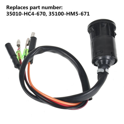 ALL-CARB Ignition Switch with Key Replacement for Honda FourTrax 300 TRX300FW TRX300 2x4 4x4 1988-2000 35100-HM5-671