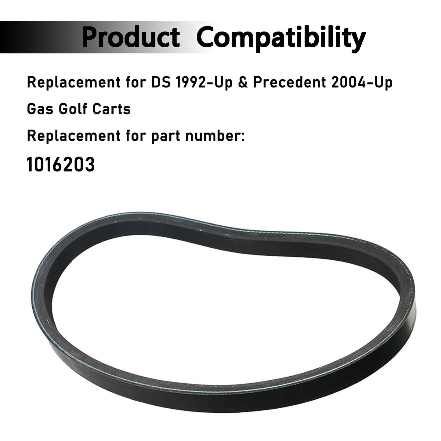 ALL-CARB Clutch Drive Belt Club Car Replacement for DS 1992-Up Precedent 2004-Up Golf Cart 1016203