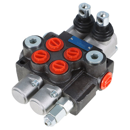 ALL-CARB Hydraulic Valve 2 Spool Hydraulic Directional Control Valve Double Acting Control Valve 11 GPM 3625 PSI SAE Ports