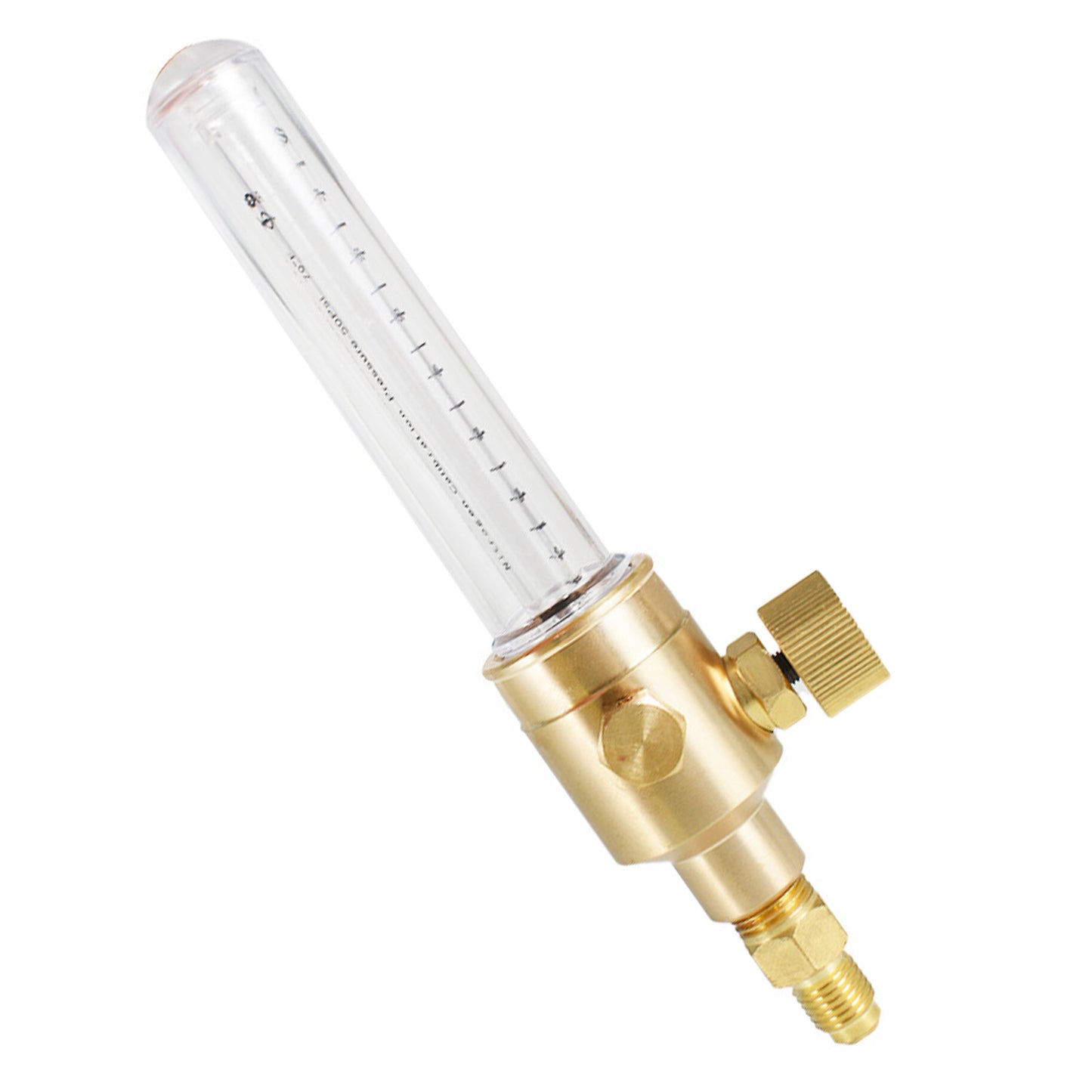 ALL-CARB Nitrogen Flow Indicator 1/4 Inch Flare Inlet and Outlet Connection 50PSI 0-75 SCFH Outflow Nitrogen Flow Meter