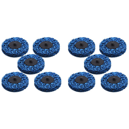 ALL-CARB 10 Pack 3 Inch Quick Change Easy Strip and Clean Discs Grinding Wheel Fit for Angle Grinders Clean, Paint Rust, Coating Rust and Wood Metal Fiberglass Clean