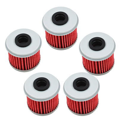 ALL-CARB 5 x Oil Filter Replacement for Honda TRX450R, Replacement for CRF150R /RB CRF250X CRF450X CRF250R CRF450R