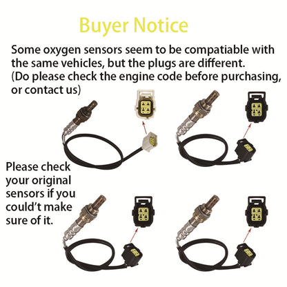 ALL-CARB 4Pcs Air Fuel Ratio Sensor 56041953AA Replacement for 2002-2004 Liberty V6 3.7L Grand Cherokee 4.0L 234-4029