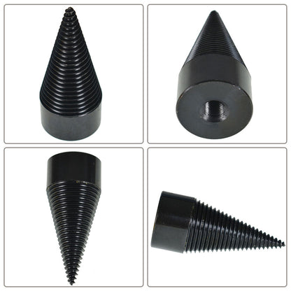 ALL-CARB Hex+Square+Round Wood Splitter Firewood Drill Bit Replacement for 42mm Household Electric Drill