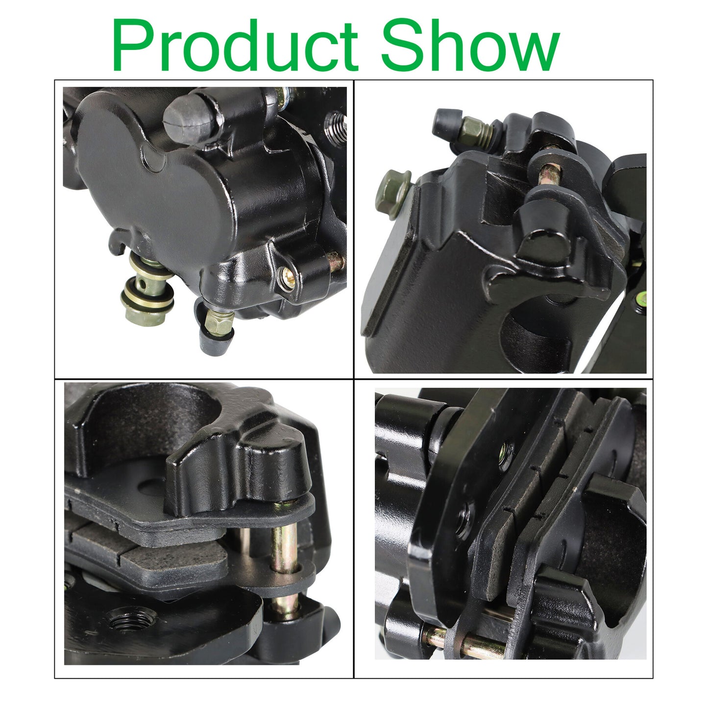 ALL-CARB Front + Rear Brake Calipers Replacement for Can-Am Outlander 450 500 570 1000 4X4 w/Pads
