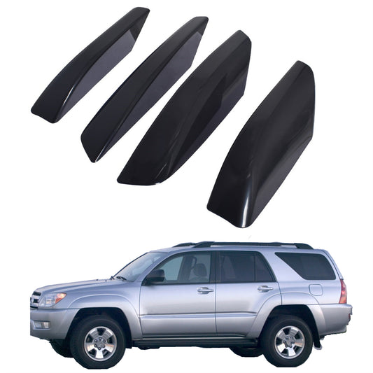 ALL-CARB 4Pcs Roof Rack Rail End Cover Shell Replacement for 2003-2009 Toyota 4Runner N210 Plastic Black