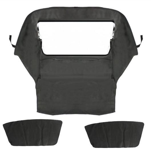 ALL-CARB Soft Top Plastic Window Black Twill Replacement for 3-Series 1994-1999 E36 Convertible