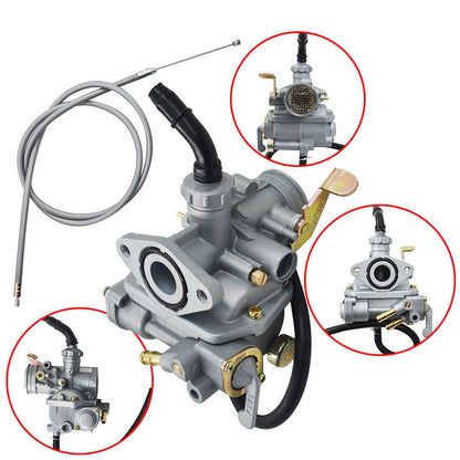 Carburetor with Throttle Cable Replacement for Honda CT70 CT70H CT 70 KO Trail Bike 1969-1977