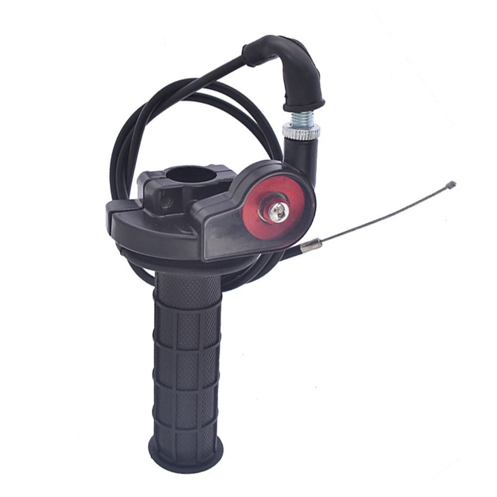 ALL-CARB 7/8 22mm Twist Throttle Handle Grip With Cable Replacement for 50-250CC ATV DirtBike Quad Pit Dirt Bike Buggy