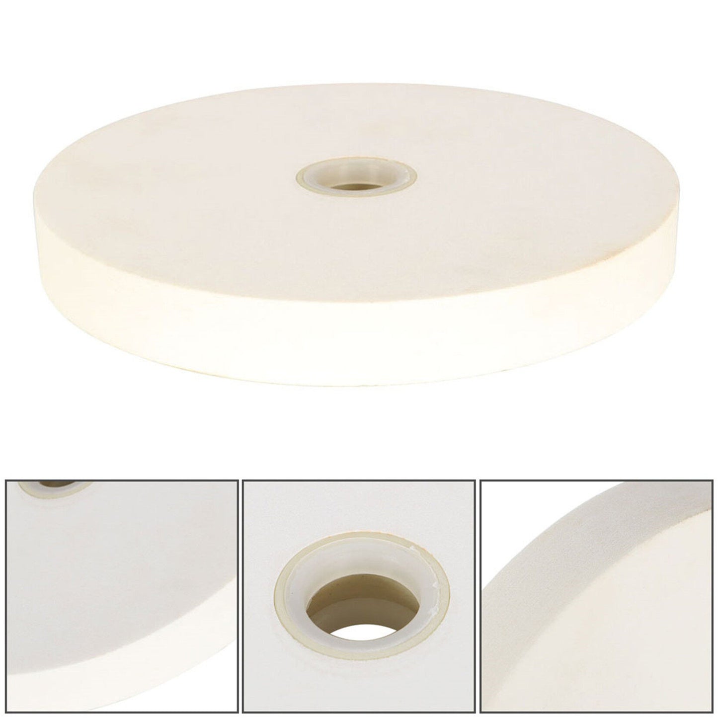 ALL-CARB Grinding Wheel 8 Inch Diameter 1 Inch Thickness White Aluminum Oxide Bench Grinder Wheel 150 Grit 1 inch Arbor