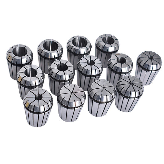 ALL-CARB 13Pcs ER32 Spring Collet Set 1/16 - 13/16 Inch for CNC Milling Lathe Tool and Engraving Machine Carbon Steel