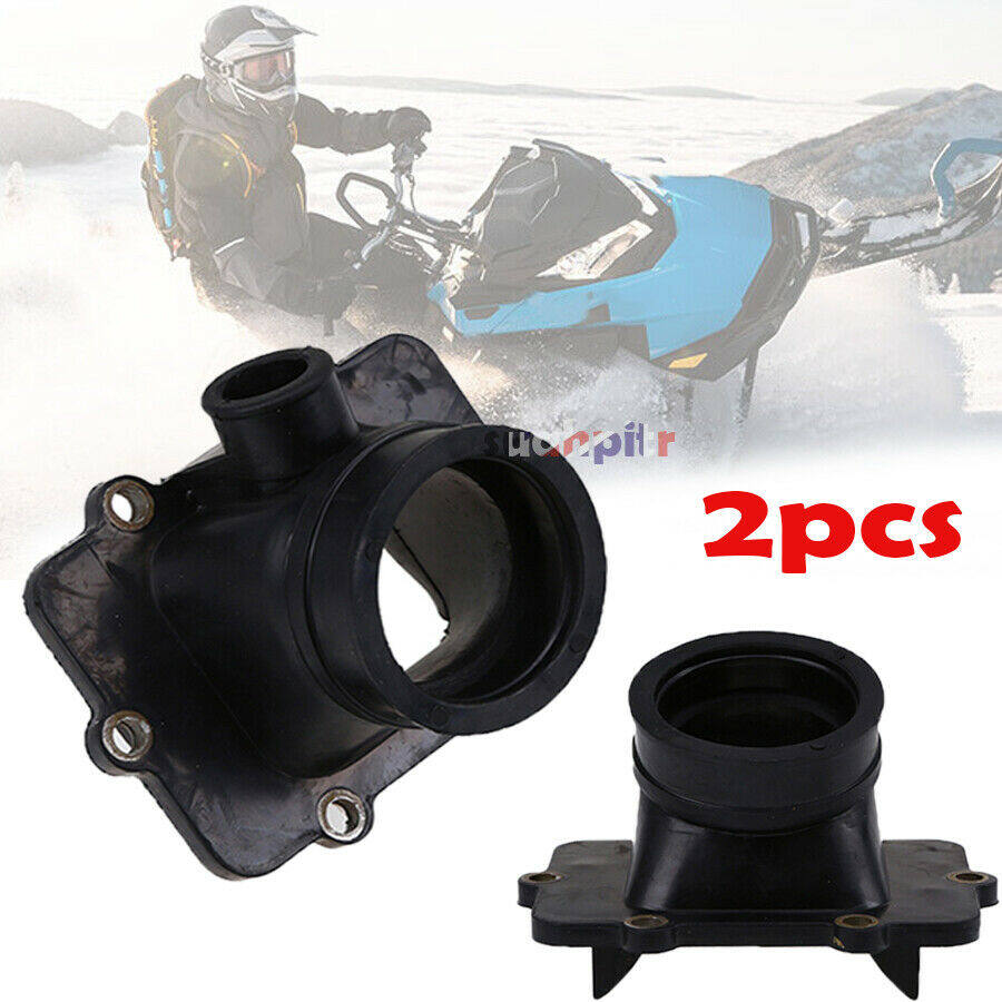 ALL-CARB 2-Pack Carburetor Flange Carb Socket Intake Boots Replacement for Ski-Doo 600 500 420867882 420867880