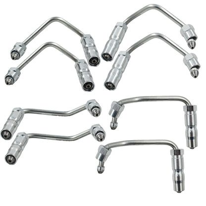 ALL-CARB 904-126 904-127 904-128 Fuel Injector Supply Lines 8PCS Replacement for 2001-2004 Chevy Chevrolet Silverado Duramax Diesel and GMC Sierra 2500HD 3500 LB7