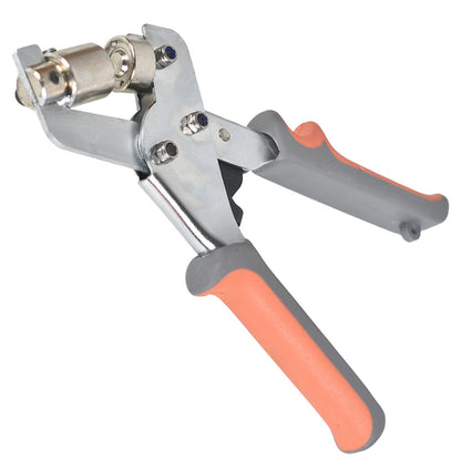 ALL-CARB Grommet Handheld Hole Punch Pliers 1/4 Inch (6mm) Grommet Machine Hand Press Tool W/ 500 Silver Grommets