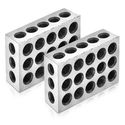 ALL-CARB Parallel Block Set 1 x 2 x 3 Blocks 23 Holes 0.0003 Inch Machinist Fit for Milling Machine