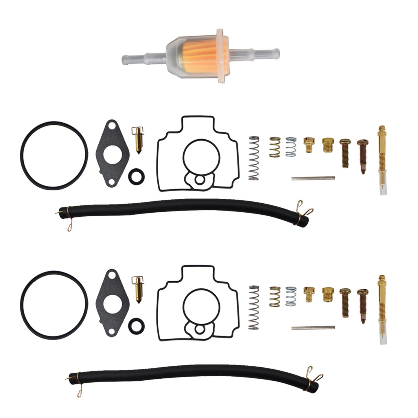 New Carburetor Rebuild Kit Fit for John Deere Mower 345 425 445 - FD620 FD620D Carb MIA11386 MIA12362 AM118872