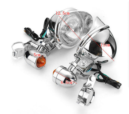 ALL-CARB Motorcycle Driving Passing Turn Signal Spot Fog Light Bar Replacement for Honda Kawasaki Yamaha Suzuki