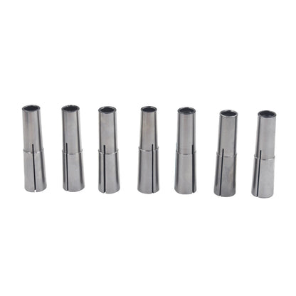 ALL-CARB 7Pcs MT2 2MT 2 Morse Taper Collet Set 1/8 - 1/2 Inch 3/8 Inch -16 Threaded Back for Drawbar Fit for Machining Turning