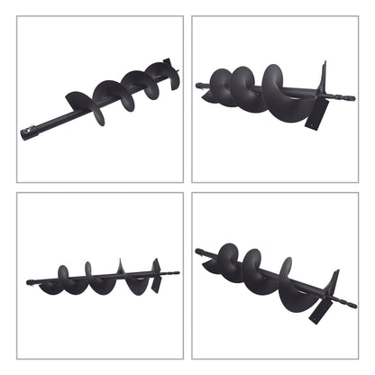 ALL-CARB Auger Drill Bit 6 x 31 inch Garden Auger Spiral Drill Bit Earth Auger Bit Post or Umbrella Hole Digger with 3/4 Shaft