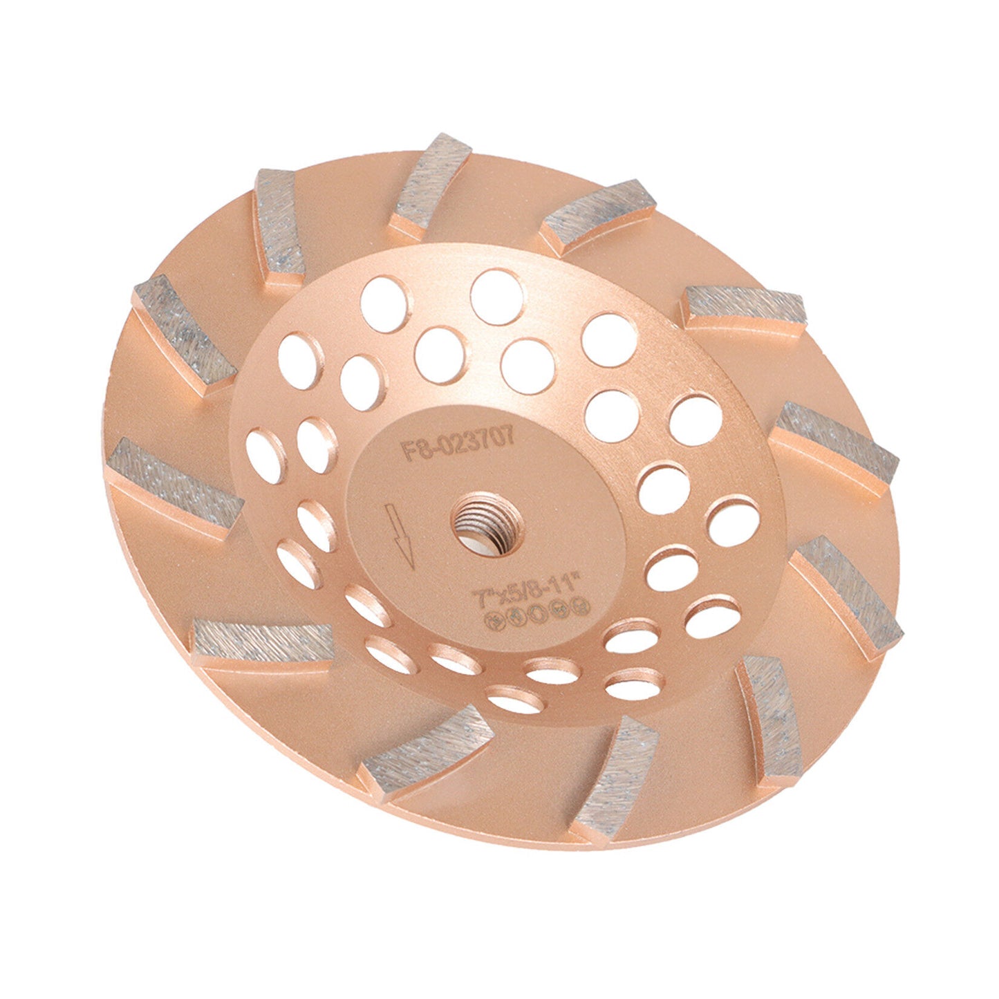 ALL-CARB 7 Inch 12 Turbo Segments 5/8 Inch -11 Arbor Grinding Wheels Diamond Cup Grinding Wheels Fit for Concrete and Masonry Available